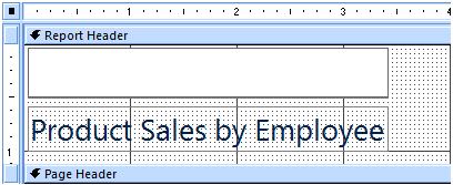 Type in your company name and then click in an empty area of the report Click