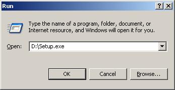 Open the Start menu and press Run. In the Open box type D:\Java.exe and press OK. Follow the on screen prompts to install the Java Runtime Environment.