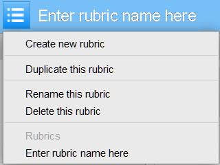 To add extra columns to the Rubric, click the plus (+) sign to the right of the Scale header. To add extra rows to the Rubric, click the plus (+) sign at the top of the Criterion column.
