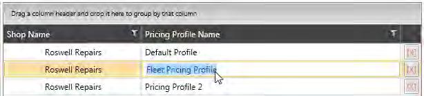 Chapter 4 TRACS Lists 3. Click the Save Edit button to save the edits. Editing a Pricing Rule 1. Single click the desired pricing profile item to highlight it. 2.