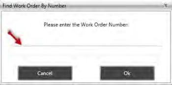 User Tip: If your repair order list is lengthy and you have the work order number, select a work order and click the Find button on the right side