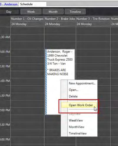 Chapter 12 Scheduling The work order