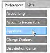 TRACS Enterprise Manual 1. Click the Settings (Gear and Key) icon. 2. Click the Preferences tab. 3. Click the Approval button. 4.