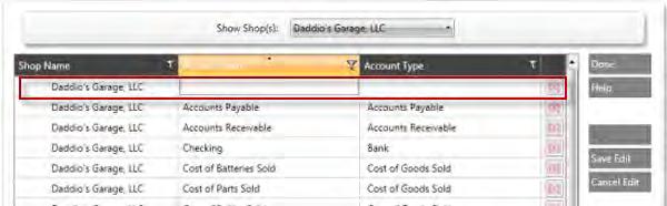 Click the down arrow for the Account Type field, and then select an account type. 4.