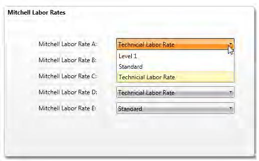 TRACS Enterprise Manual Rate A is the most difficult repair procedure; whereas, Rate E is the easiest. 2. Select one of the rates available on the drop-down list.
