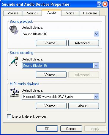 In a standard DirectX installation, DirectSound is configured with default settings that minimize processor load, but which may also reduce audio quality.