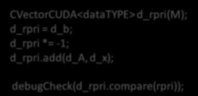 = prod(a,x) b; CVectorCUDA<dataTYPE> d_rpri(m); d_rpri