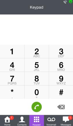 II.5.2 Make a conversation by entering a number Open the keypad. Enter your caller's number. Make the call. II.5.3 Receiving a conversation (VoIP or Cellular) Depending on your connection mode (VoIP or Cellular), you can answer a call in the following ways: II.