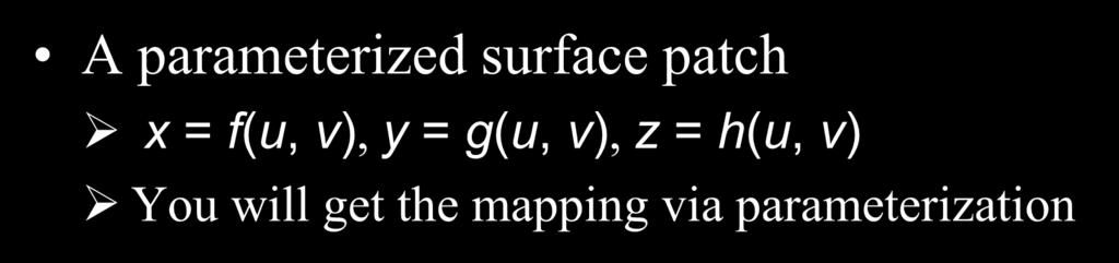 Parametric Surfaces A