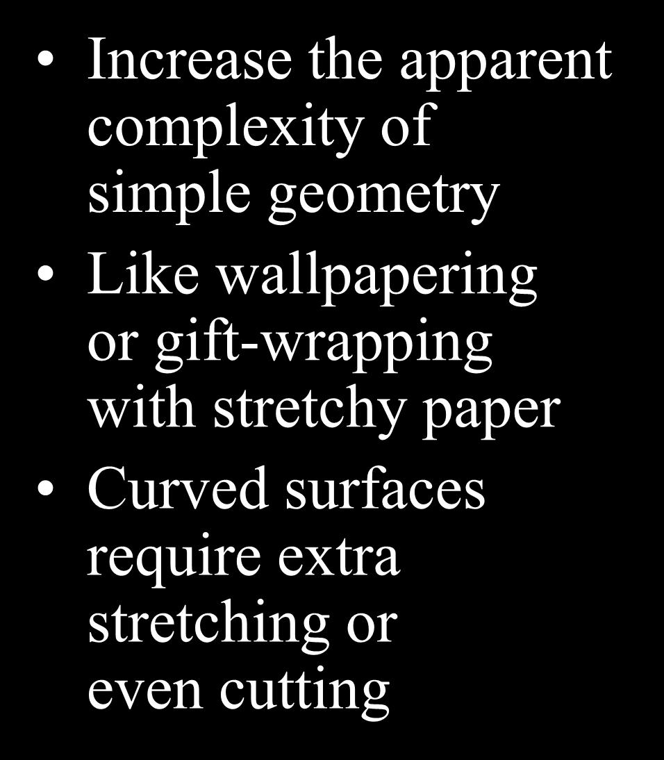 wallpapering or gift-wrapping with stretchy