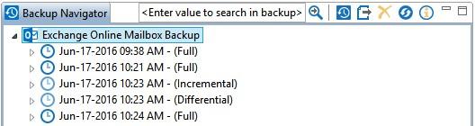 On the Update Backup dialog, select from the available options for either a Full, Incremental or Differential update. 3. Click Finish to begin.