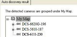 The system will place all found cameras under the default map called My Map. Click Next to continue.