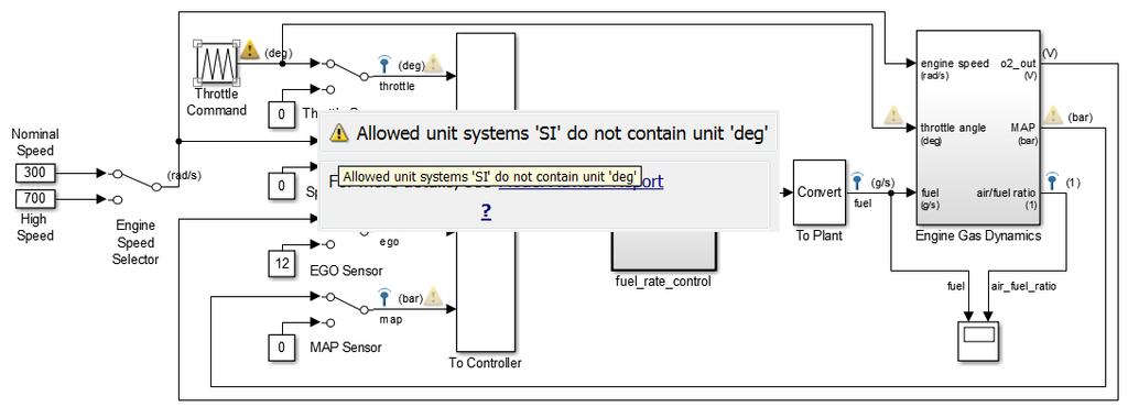 Simulink Units Specify, visualize, check consistency of units on interfaces Specify physical units for Simulink