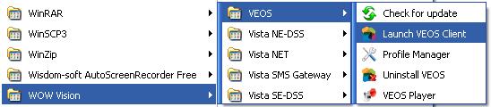 Present with wowveos After installation, a shortcut is added to the Start Menu