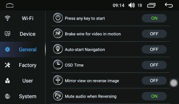 turn on any key, set the brake, automatically enter the navigation, image time superposition, reverse mirror, and reverse with silent operation.