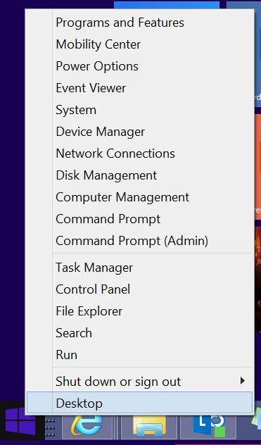 7 Explore Windows 8.1 Update Finding the Quick Link menu There s a quick way to access management apps and shutdown options: the Quick Link menu.