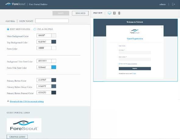 Add Guest Management Skin to customize the Guest Management Portal. 3.