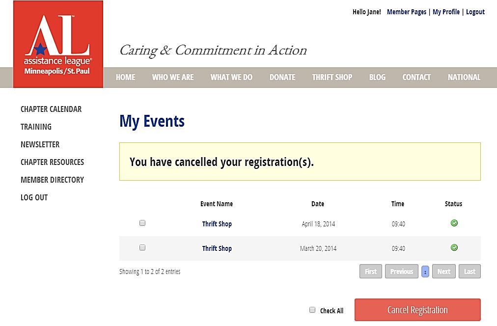 23. You will be asked if you are sure. To confirm your cancellation, click the OK button.