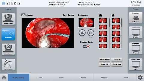 Manage and Share Media Post-Procedure VuCapture Digital Recording System Capture stills and HD video Print from within the OR Retrieve digital assets via USB With Harmony iq Perspectives Image