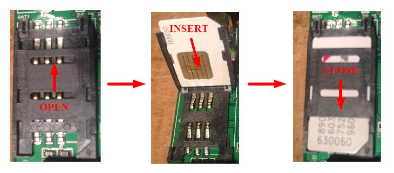 3 SIM Card Orientation and Adapters Install the SIM card as shown in Fig.