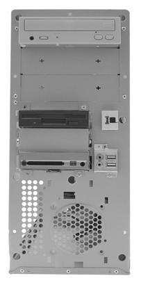 Remove 4 screws in front of the hard drive chassis and dismount chassis.