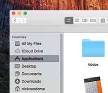 ...cont d Transparency One feature in OS X El Capitan is that the sidebar and toolbars in certain apps are transparent so that you can see some of the screen behind it.