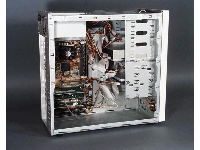 1. Inside a PC Power supply Mother board CD-ROM drive Hard disk