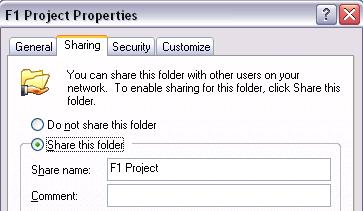 Full sharing options are now available Create and Share a Folder Open My Computer and the C: Drive