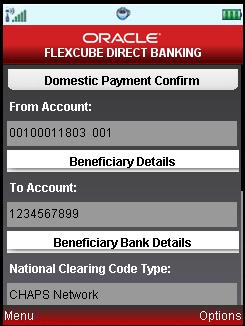 Domestic Payment Domestic Payment Confirm Screen 1 Screen 2 5.