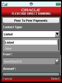 P2P Payments 5. Select Continue from Options.