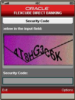 Account Activity Field Description Field Name Description Security Code Captcha Image Security Code Displays the Security Code.