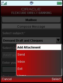 Mail Box 8. Click Add Attachments to attach any document.