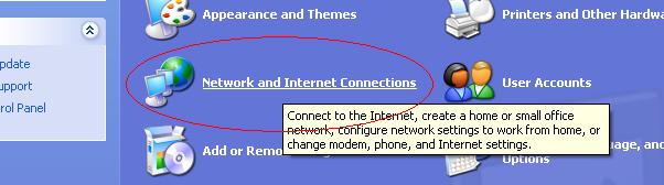 3. Click on Network Connections 4.