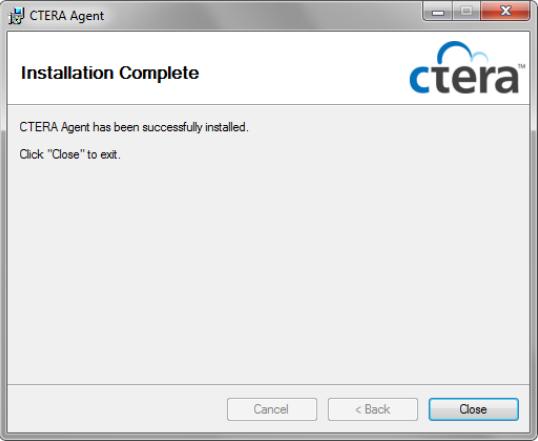 Ensure there are no errors and press Close to complete the installation Agent Activation Before the