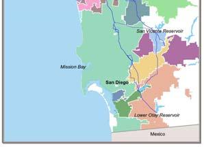 3.3 million people and region s $222 billion economy 24 member agencies (retailers) Provides 80-90% of water used in San Diego County Builds, owns, operates and