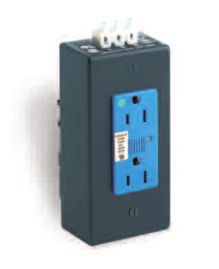 /CSA/NOM EPTR Construction Valox PBT V-0-MAX Receptacles Available in High-Visibilty Yellow and Select Black Configurations Full Watertight Receptacle: While-in-use cover, CR Receptacle and