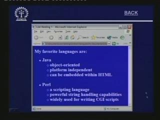(Refer Slide Time: 30:04) My favorite languages are will be the heading. In the top level list, this disc style will be used. Java and Perl will be having the disc style of bullet.