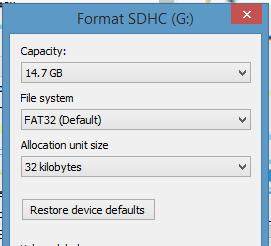 Formatting Image for SD Card Needed SD Card (FAT32 Format) Windows PC Image Editing Software such as Photoshop, Microsoft PAINT, etc.