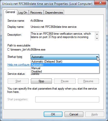 The Windows Services Viewer