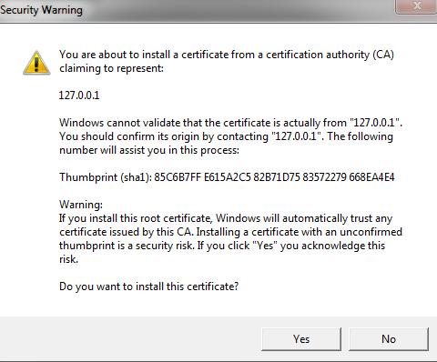 Edge Windows Certificate Store Not Applicable The following subsections provide instructions for adding the certificate in the different environments.
