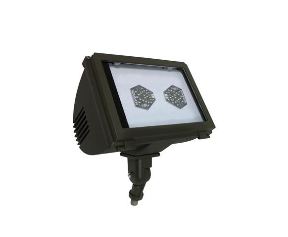 PRODUCT Product Information The Floodlight.Q is a LED lighting fixture for large outdoor spaces. This LED lighting fixture features robust die-cast aluminum housing with a flat tempered glass lens.