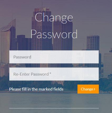 REGISTERING AS A USER Step 5 Enter your new password in both of