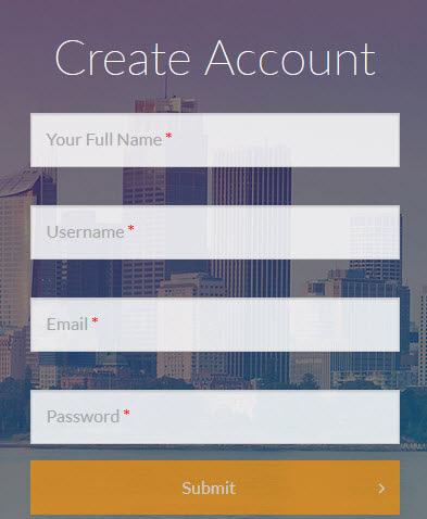 Step 1 For first time users, click Create Account.