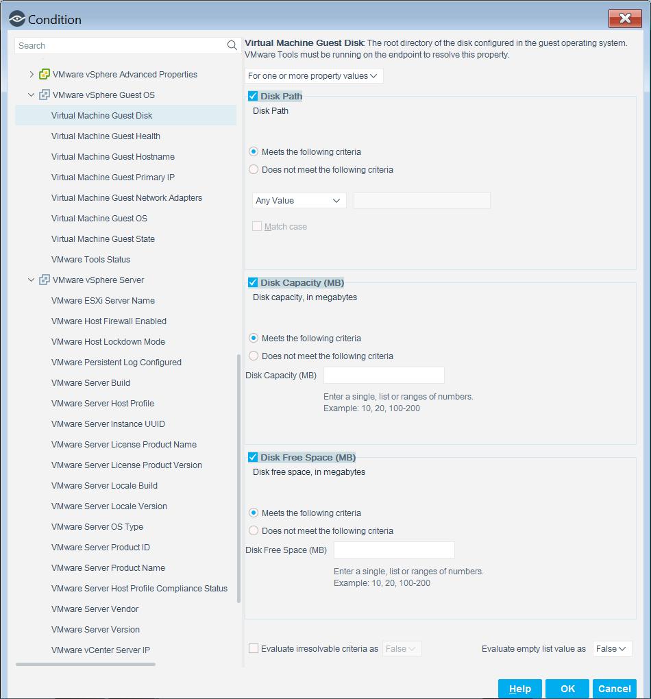 Detect Virtual Devices Host Properties This section describes the host properties that are available when the VMware vsphere Plugin is installed.