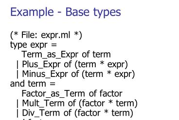 Example - Parser (exprparse.