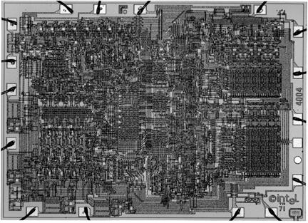 Intel 4004 Microprocessor Intel, 1971.