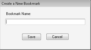 NOTE: Bookmark names can be up to 50 characters in length and can include any combination of letters, numbers, and symbols.