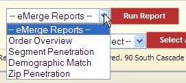 Buttons Run Report Select from the dropdown menu the report you would like to run and click on Run Report to execute.