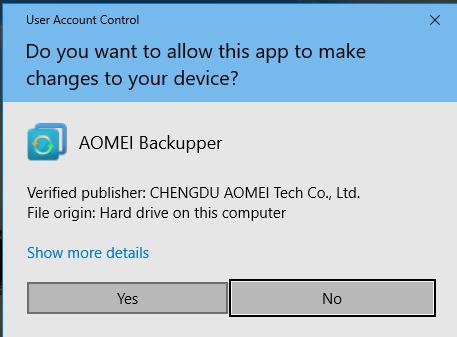 Launch AOEMI Backupper Locate the AOEMI Icon on Desktop, Taskbar or in Start Menu and launch the way you would any program.