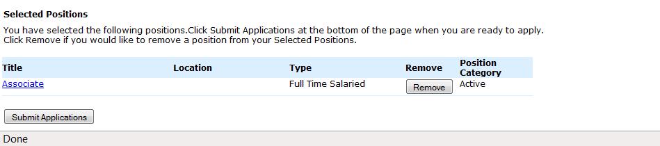 By clicking on the position title, you can view details about the position. To learn more about position details, turn to page 11.